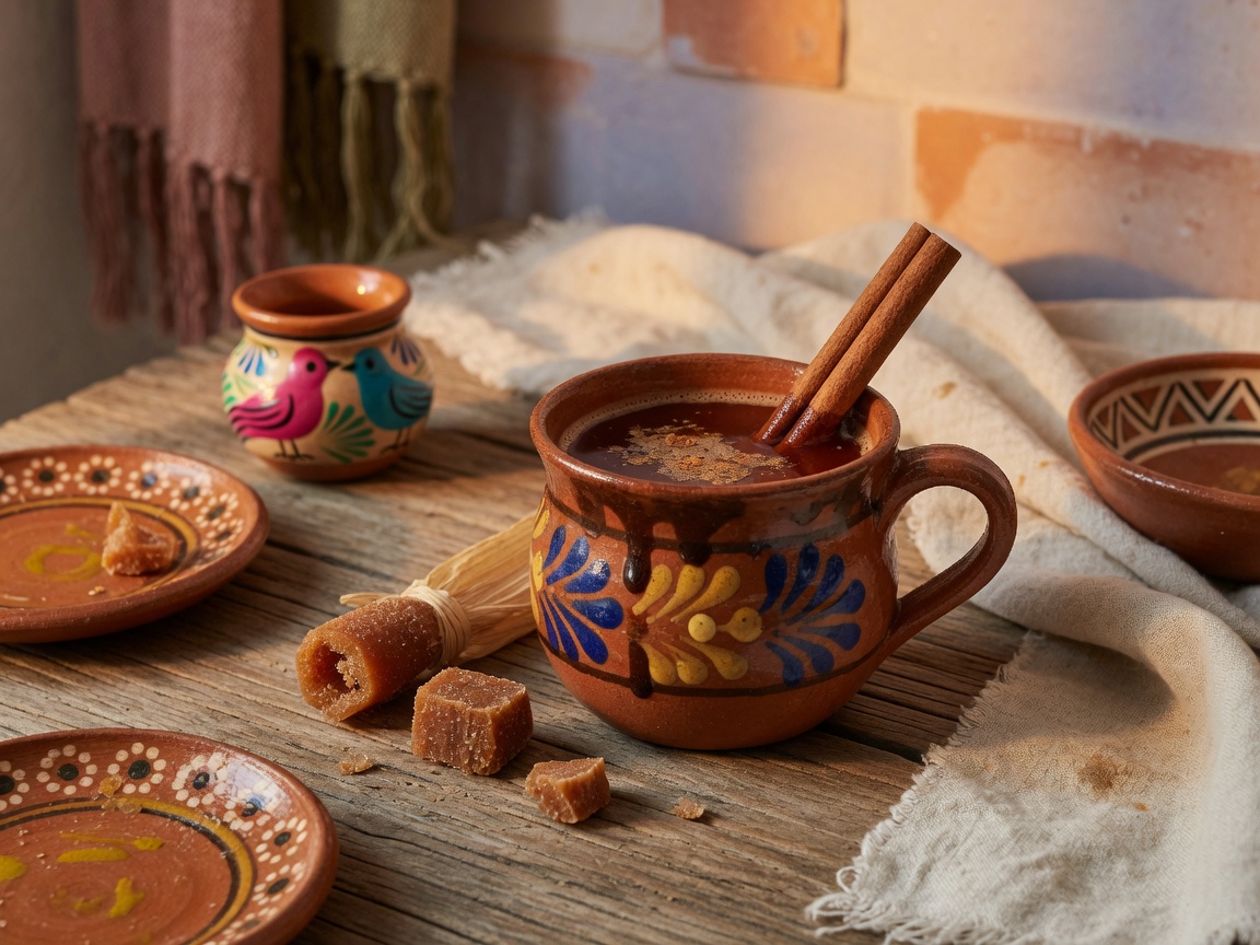 Café de olla artesanal servido en Café del Artista